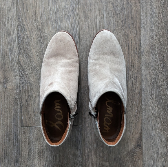 Sam Edelman grey suede booties, size 6 - Picture 2 of 2